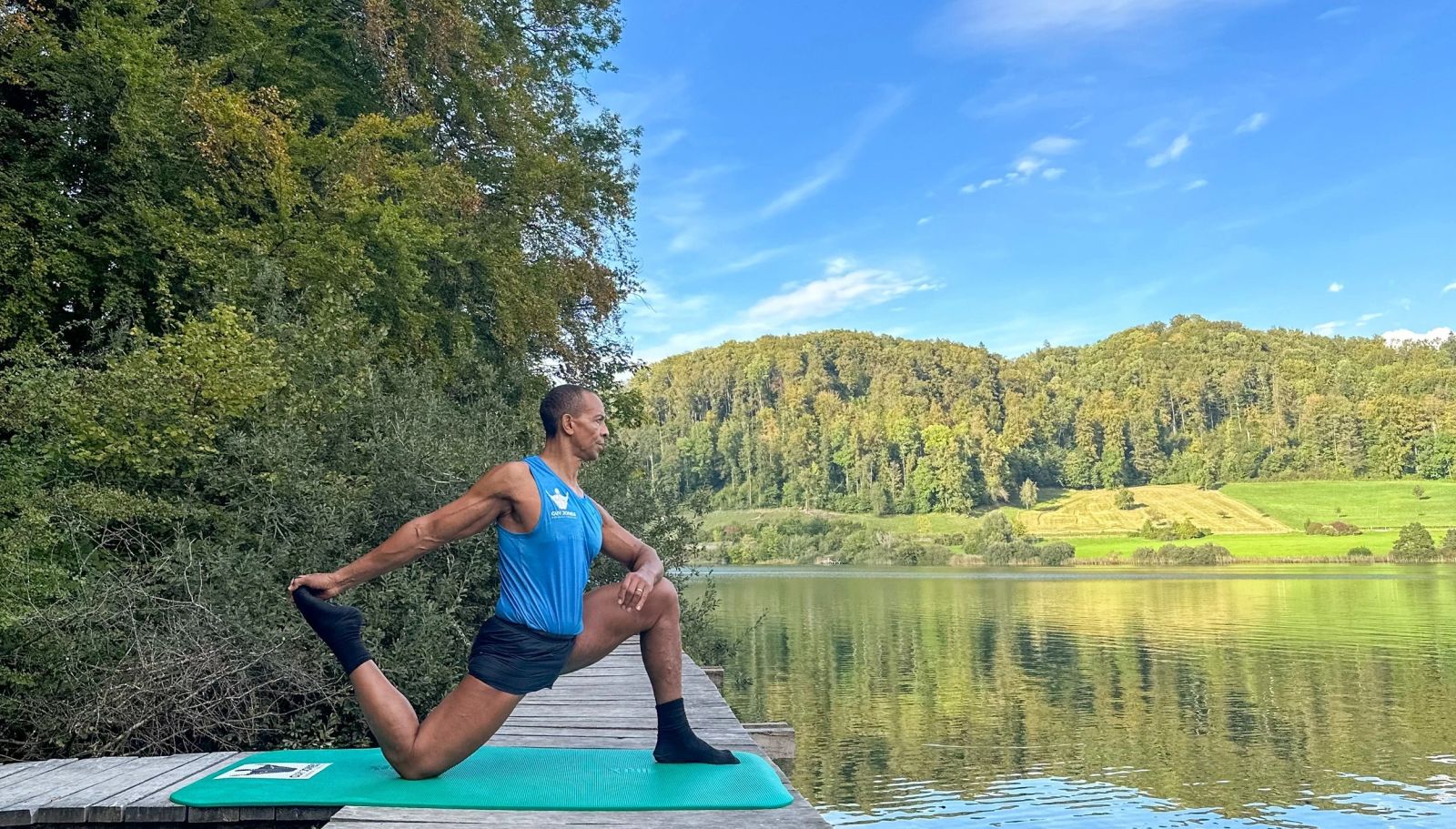 Guy Jones beim Training am See